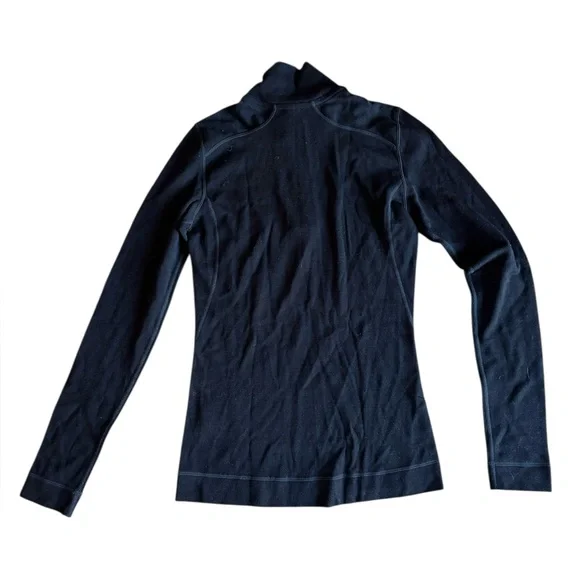 Smartwool Black Baselayer Midweight Base Zip Tee Sweatshirt Small NEW - Picture 12 of 12